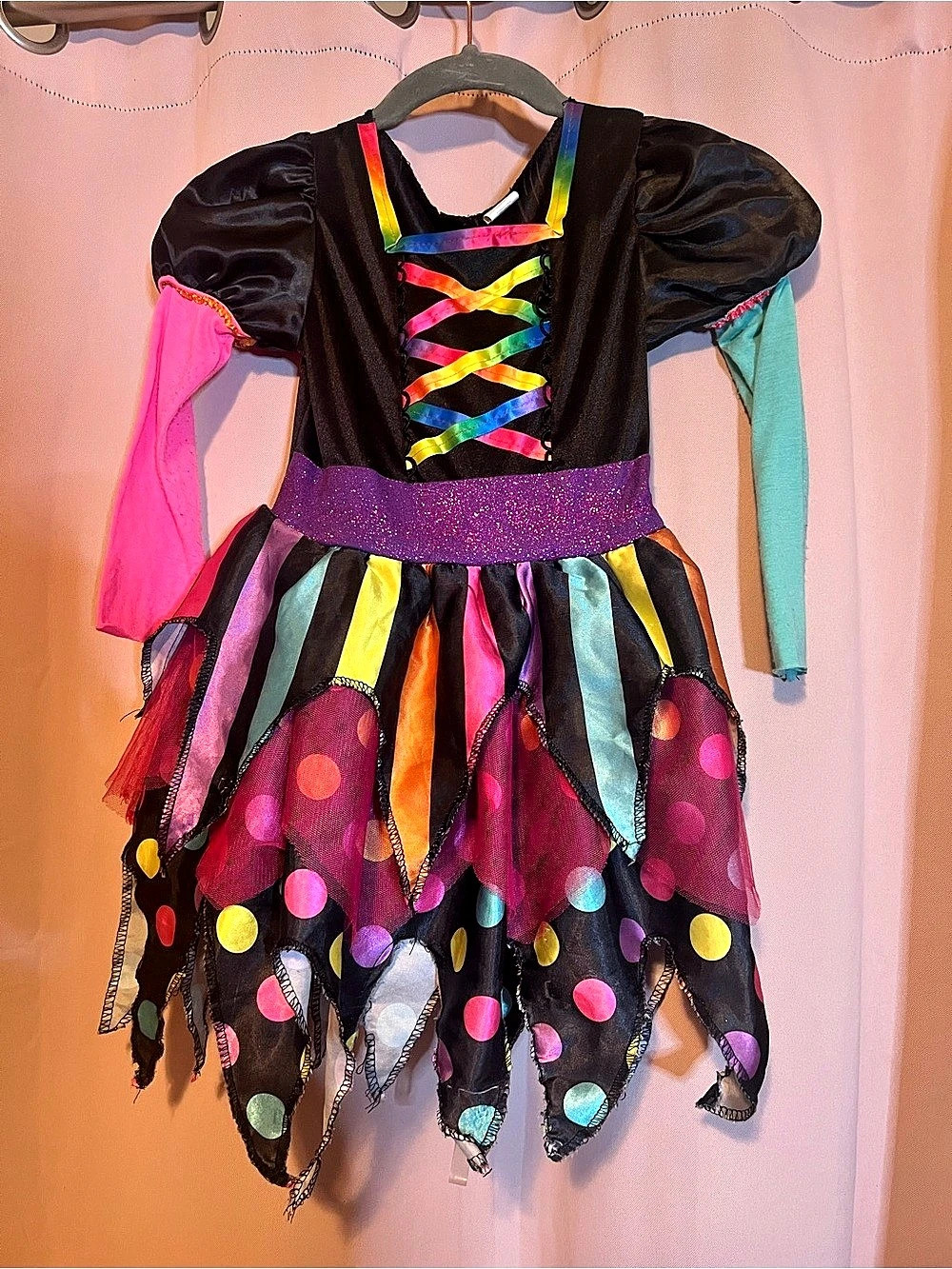 Disney Girls Size 6X/6 Polka Dot Party Dress